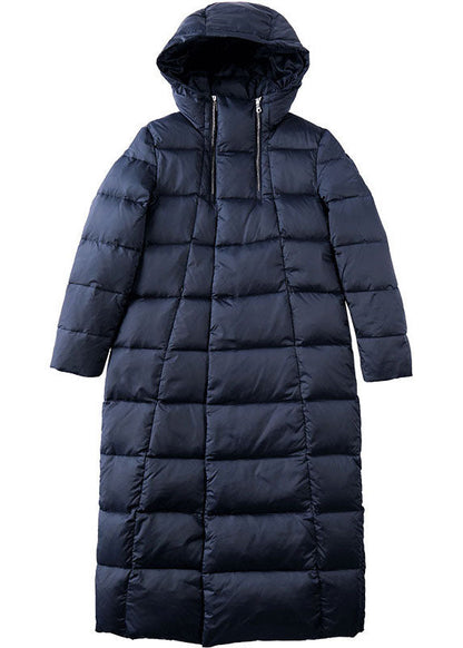 Style Navy Slim Fit Thick Winter Cotton Blend Coat