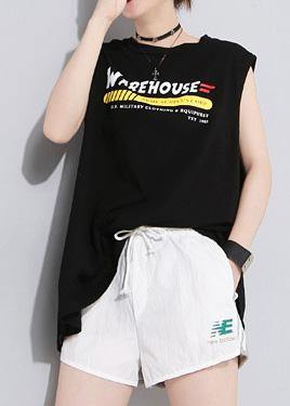 Style Black Cotton Clothes for Backless Cotton Summer Blouses