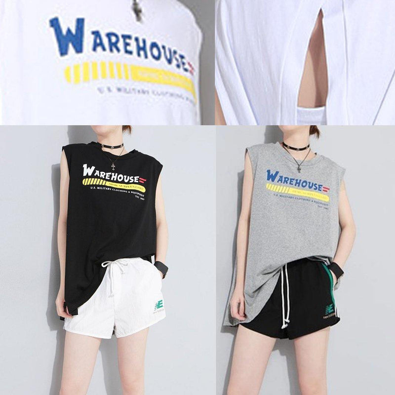 Style Black Cotton Clothes for Backless Cotton Summer Blouses