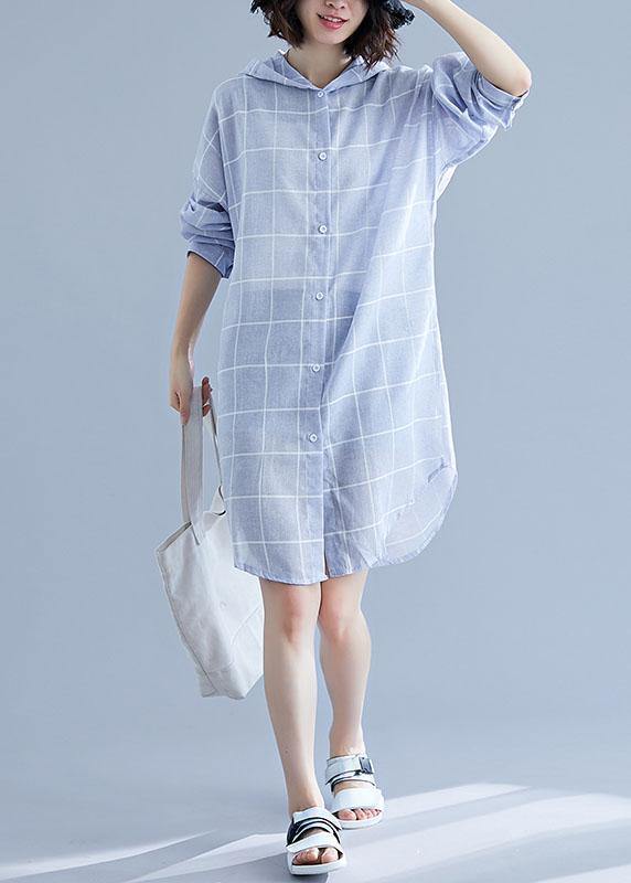 Style Blue Sunscreen Cotton Clothes for Hooded Art Summer Top