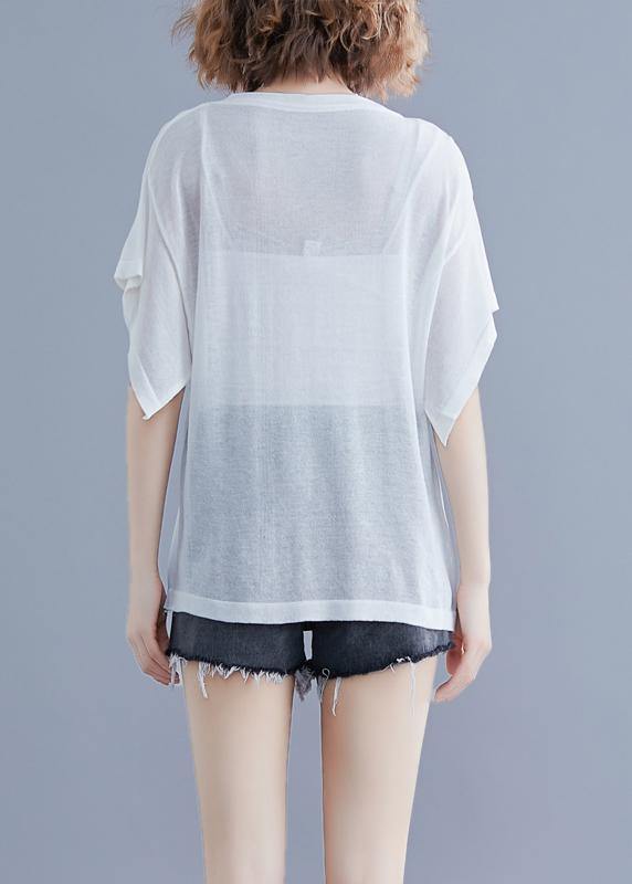 Style Embroidery Cotton Tunic Pattern Sewing White Tops Summer