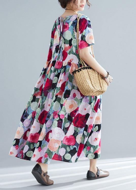 Style O Neck Cotton Tunic Pattern Traveling Dresses Summer