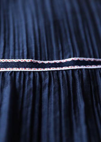 Style O Neck Cinched Clothes for Wardrobes Navy a Line Dresses Summer