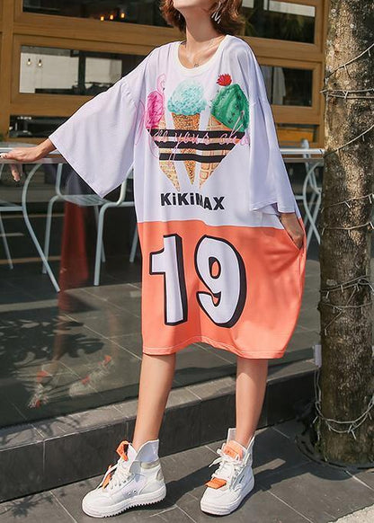 Style Photo Color Cotton Dresses Loose Summer Dress
