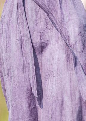 Style Stand Collar Pockets Spring Dresses Tutorials Purple Dress