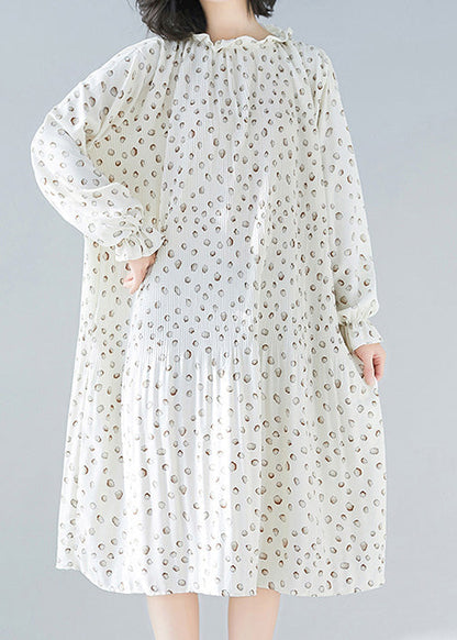 Style Cinched Chiffon Robes Wardrobes White Clothing Dress Summer