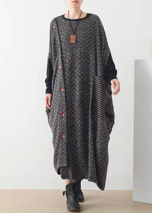 Style Black Tunics for Hooded Maxi Spring Dress