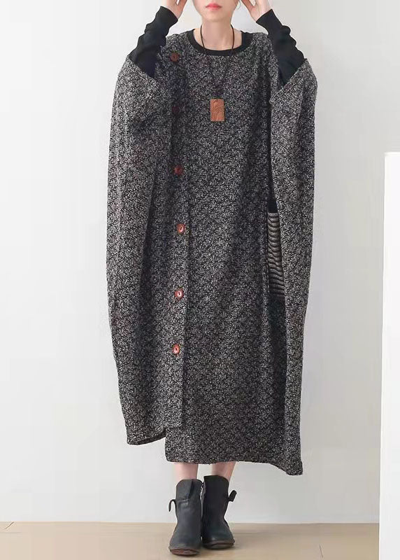 Style Black Tunics for Hooded Maxi Spring Dress