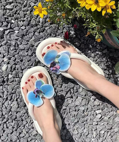 Stylish Comfortable Red Splicing Flip Flops