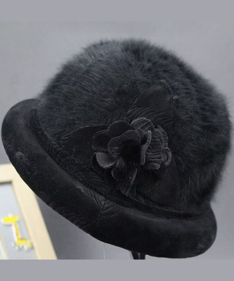 Stylish Grey the Rabbit Woolen Bucket Hat
