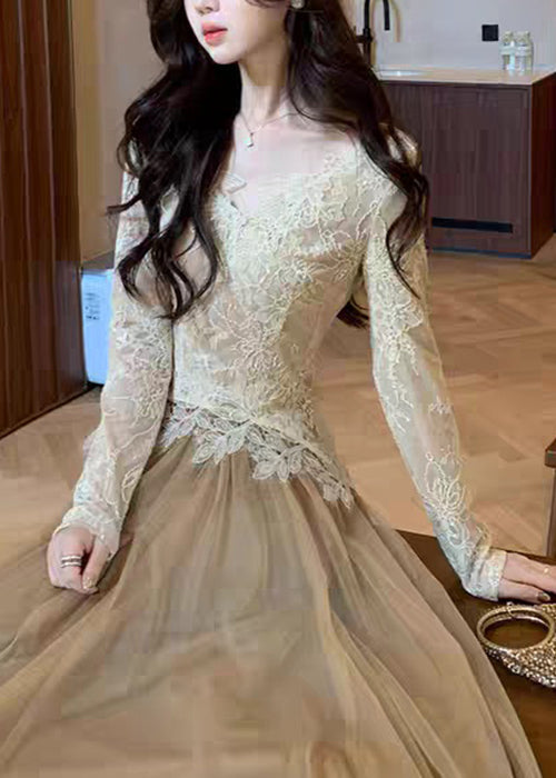 Stylish V Neck Hollow Out Lace T Shirt Top Spring