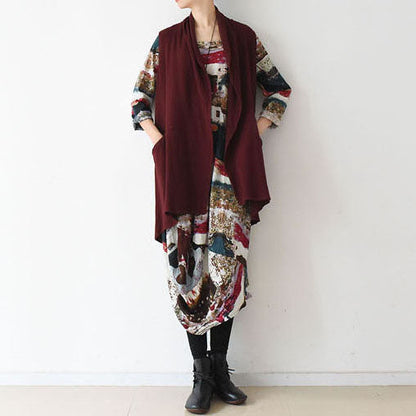 Stylish Linen Vests Causal Cardigans Linen Clothing