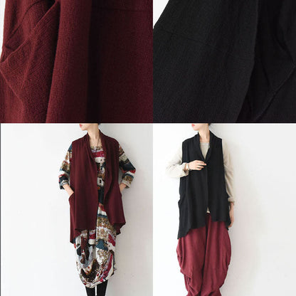 Stylish Linen Vests Causal Cardigans Linen Clothing