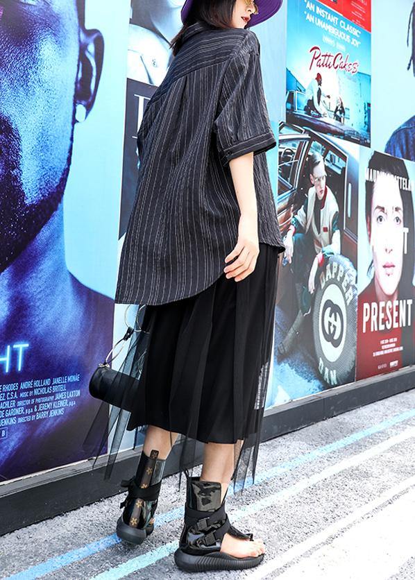Summer New Striped Shirt Loose Wild Style Shirt