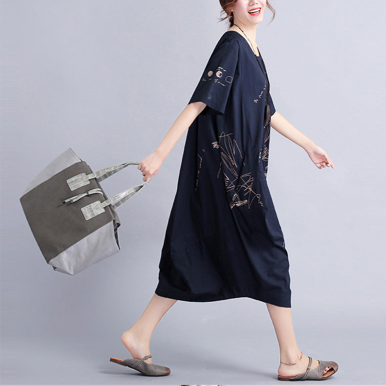 Summer Dress Shirt European Style T-shirt Dresses