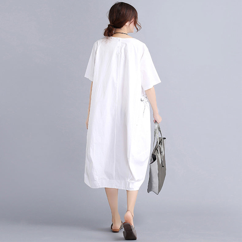 Summer Dress Shirt European Style T-shirt Dresses