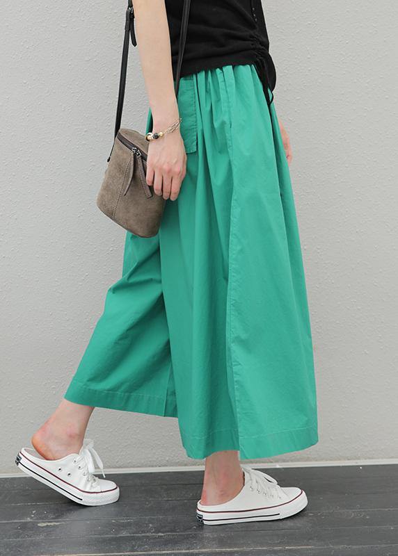 Summer New Elastic Waist Fat Legs Large Size Black Nine-point Pants Skirt
