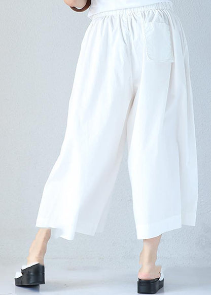 Summer New Elastic Waist Fat Legs Large Size Black Nine-point Pants Skirt