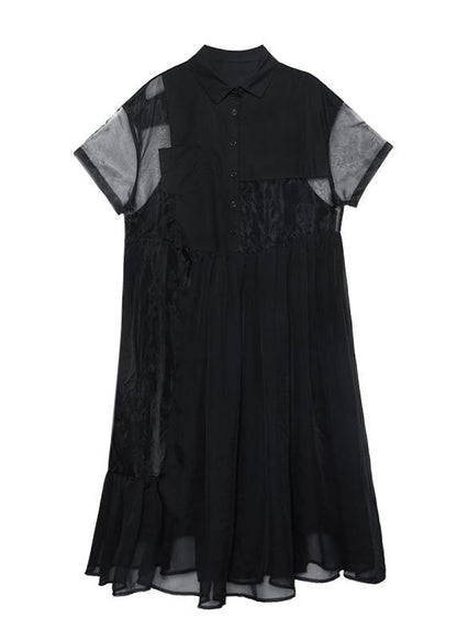 Temperament French Retro Mesh Dress, Two-piece Dress