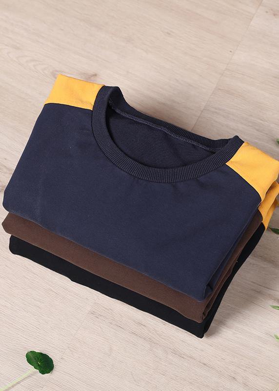 Trendy Black Casual Pullover Streetwear