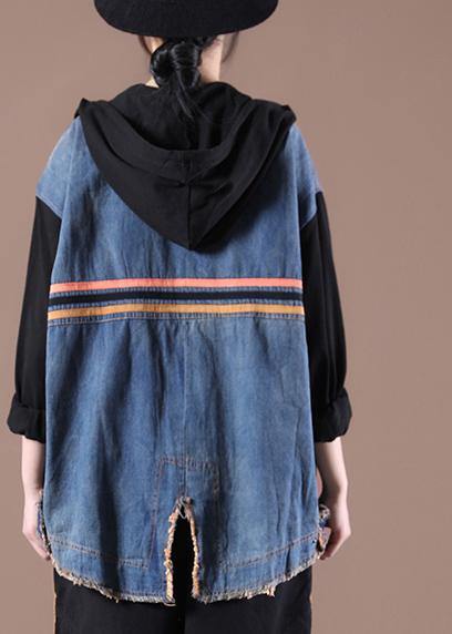 Unique Asymmetrical Design Fine Spring for Woman Black Coat