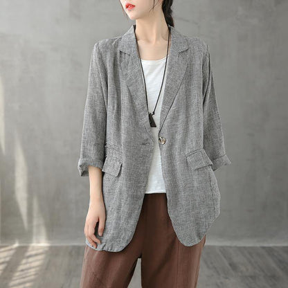 Unique Notched Pockets Blouse Wardrobes Khaki Plaid Blouse