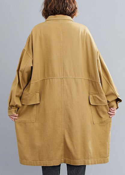 Unique Yellow Clothes for Lapel Patchwork Daily Spring Blouses