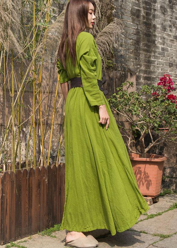 Unique Big Hem Cotton Robes Inspiration Olive Dresses Summer