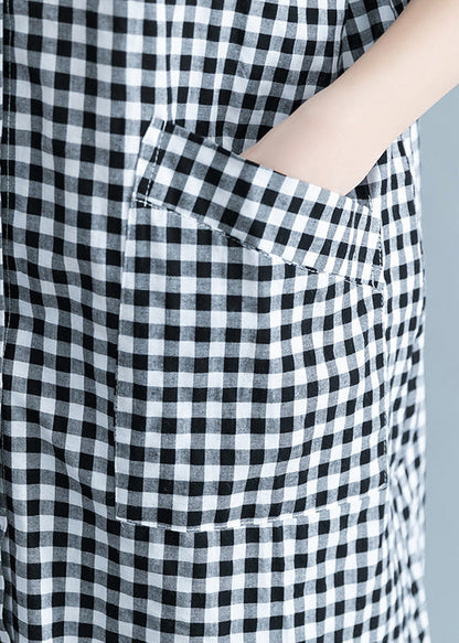 Unique Black Yellow Cotton Linen Shirts Stylish Lapel Pockets Oversized Summer Shirts