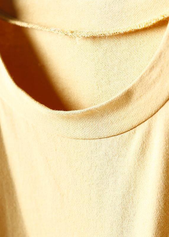 Unique Cotton Clothes Stylish Spliced Striped Round Neck A-line Dress