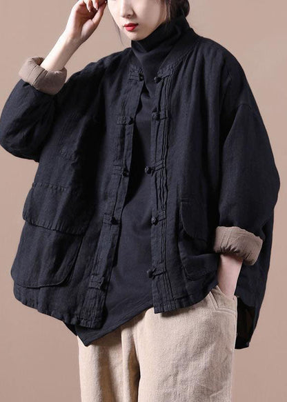 Mulberry Oversized Linen Coat Outwear Winter Parkas