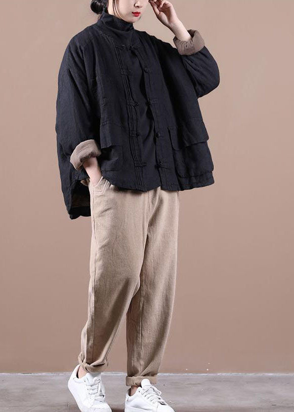 Mulberry Oversized Linen Coat Outwear Winter Parkas