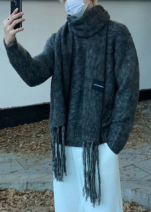 Coffee Scarf Cozy Thick Cozy Knit Sweaters Winter