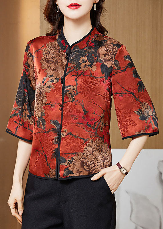 Red Floral/Ships in 24 hours