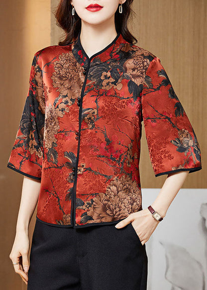Red Floral/Ships in 24 hours