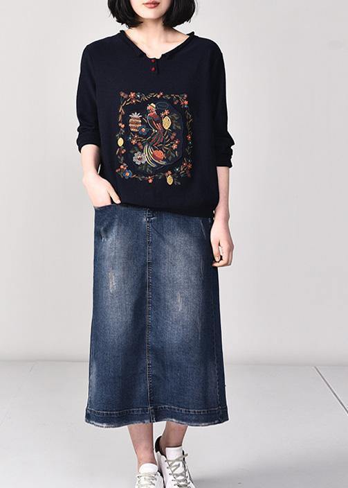 Chocolate Knit Blouse V Neck Knitwear Wild