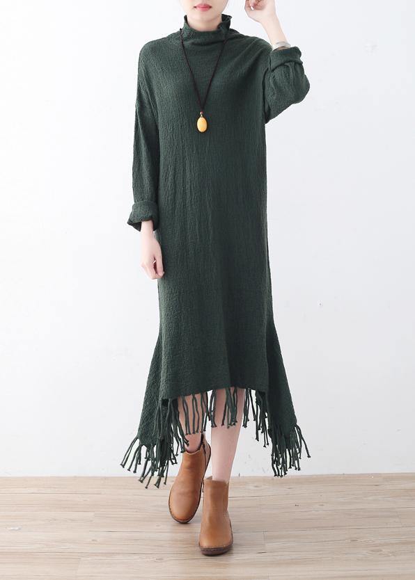 Green Sweater Wardrobes Quotes High Neck Big Fall Sweater Dress