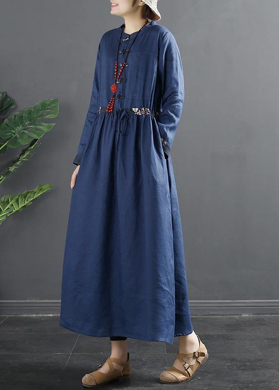 Vivid Black Clothes for Drawstring Kaftan Dress