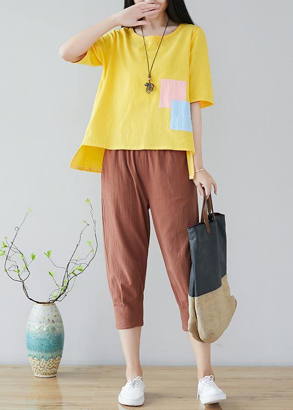 Vivid Elastic Waist Cotton Tutorials Khaki Harem Pants
