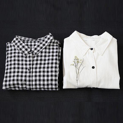 Vivid Lapel Cinched Cotton Linen Wardrobes Sleeve White Dresses