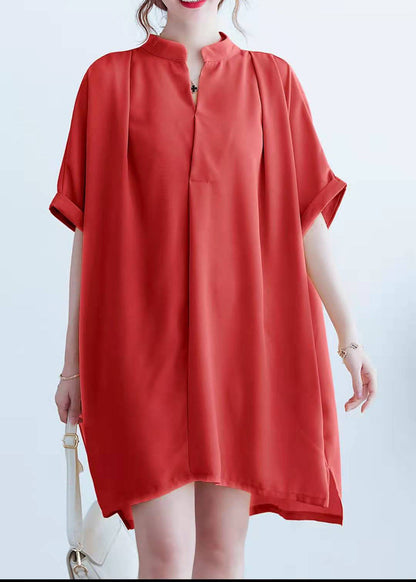 Vivid V Neck Chiffon Quilting Clothes White Chiffon Summer Dress