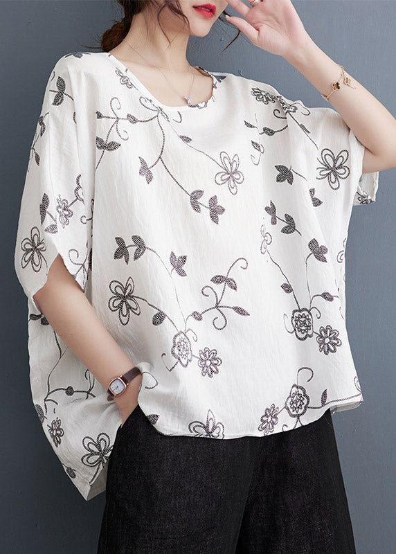 White O-neck T Shirts Short Sleeve