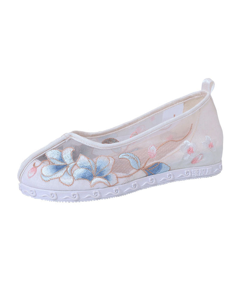 White Wedge Tulle Boutique Splicing Embroideried