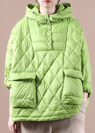 Winter Clothes Green New Loose Large Size Cotton Coat