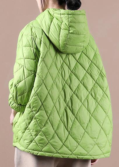 Winter Clothes Green New Loose Large Size Cotton Coat