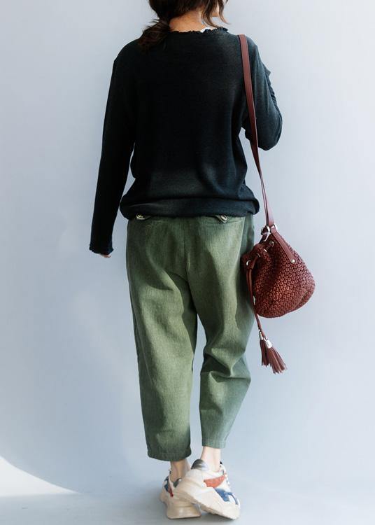 Winter Dark Gray Knitwear Ruffles Collar Knit Tops