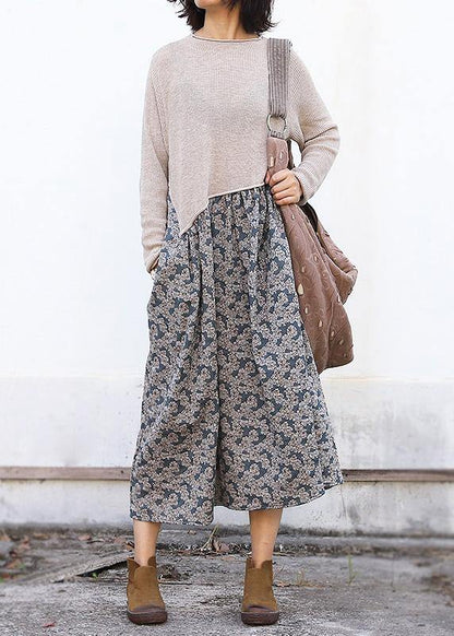 Winter O Neck Sweater Patchwork Dresses Classy Nude Mujer Sweater Dresses