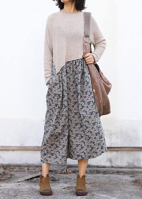 Winter O Neck Sweater Patchwork Dresses Classy Nude Mujer Sweater Dresses