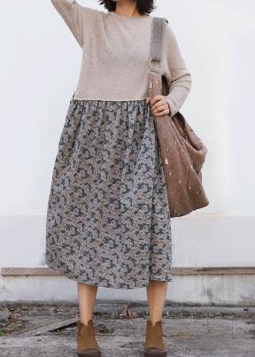 Winter O Neck Sweater Patchwork Dresses Classy Nude Mujer Sweater Dresses