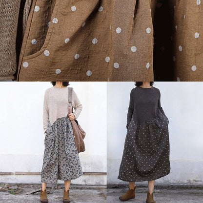 Winter O Neck Sweater Patchwork Dresses Classy Nude Mujer Sweater Dresses